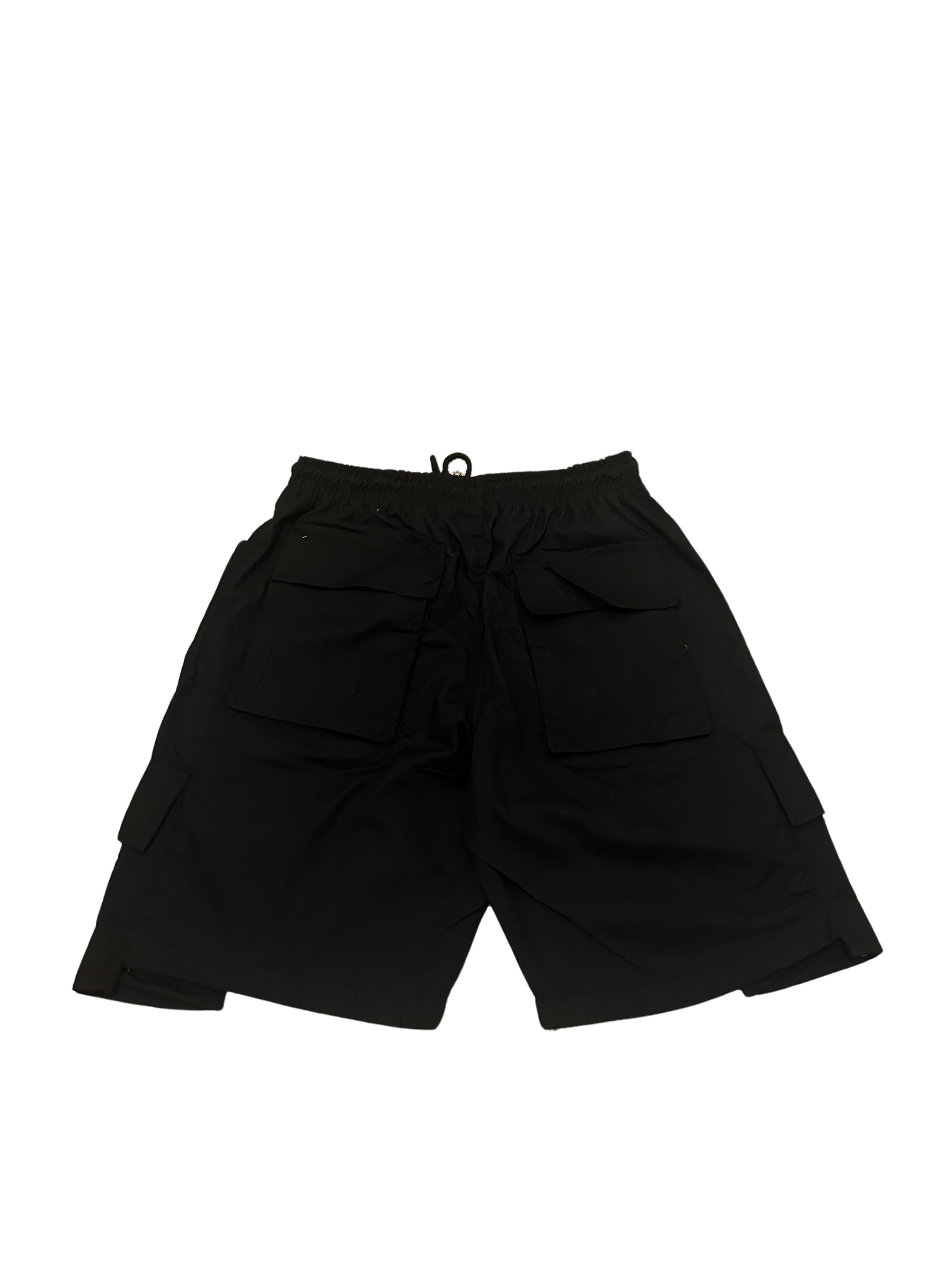 .Black Pocket Shorts